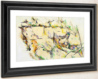 Rocks Near The Caves Above Chateau Noir By Cezanne Paul Fine Art Print