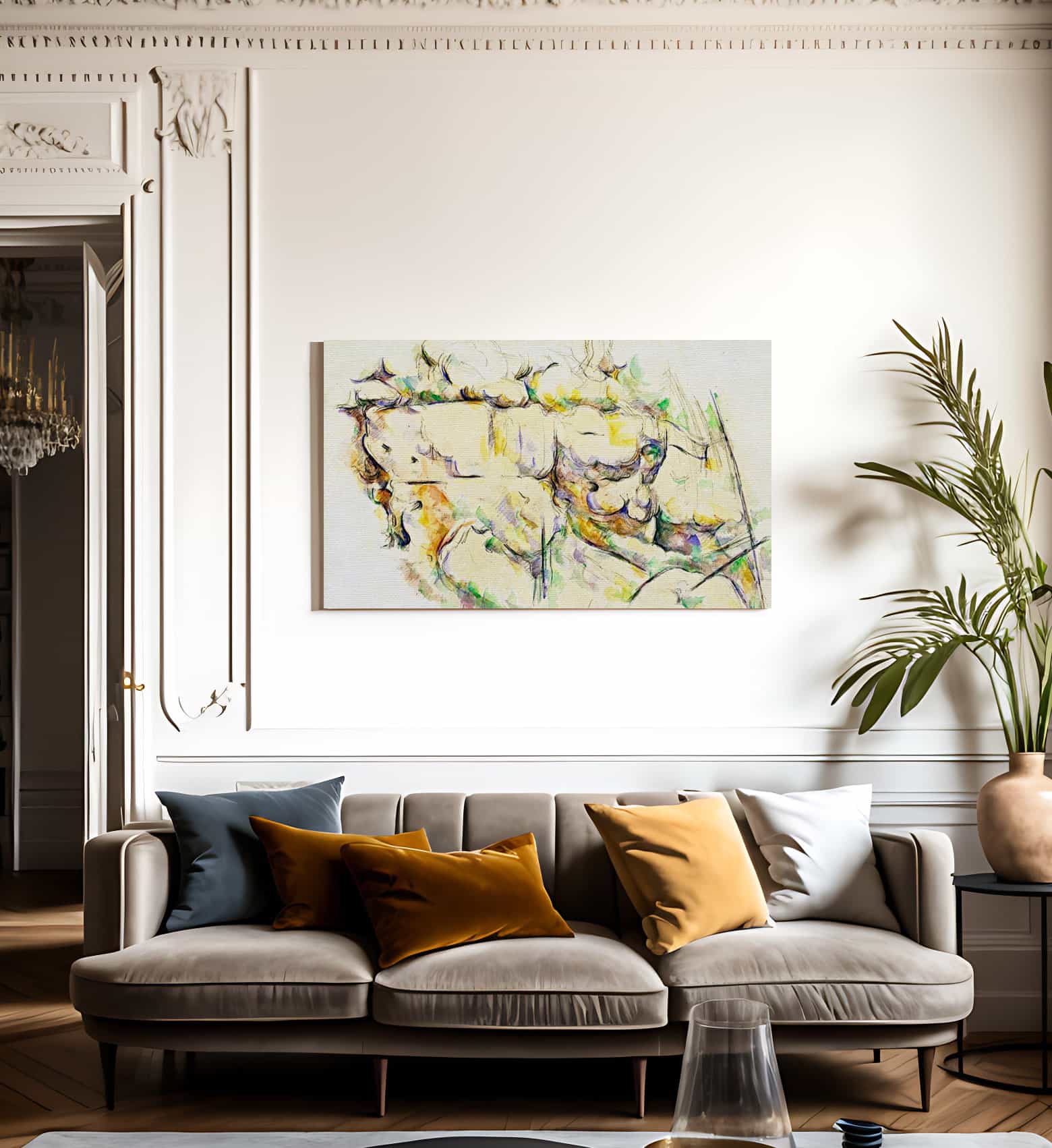 Rocks Near The Caves Above Chateau Noir By Cezanne Paul Fine Art Print