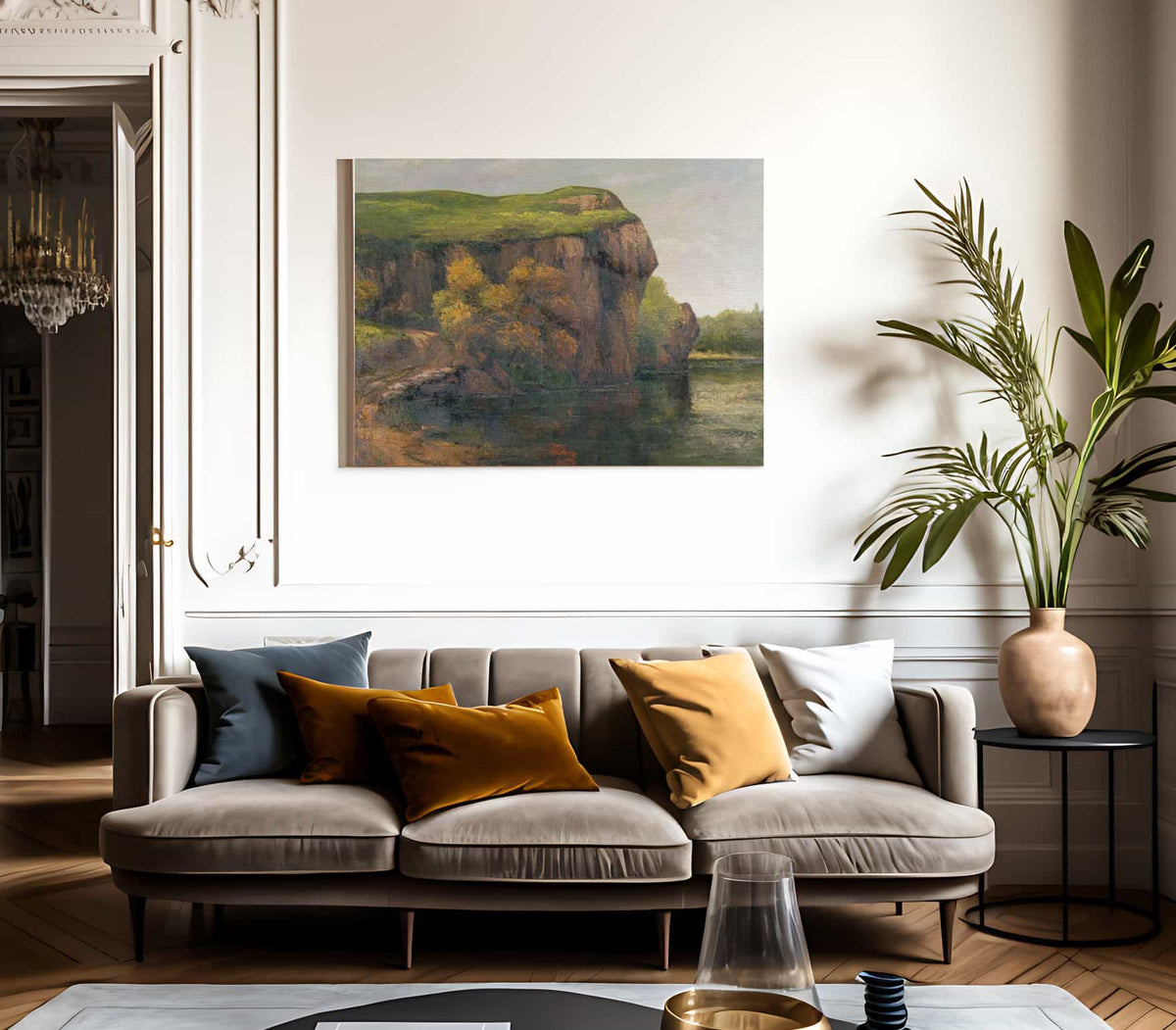 Rocky Cliffs By Jean Desire Gustave Courbet Fine Art Print