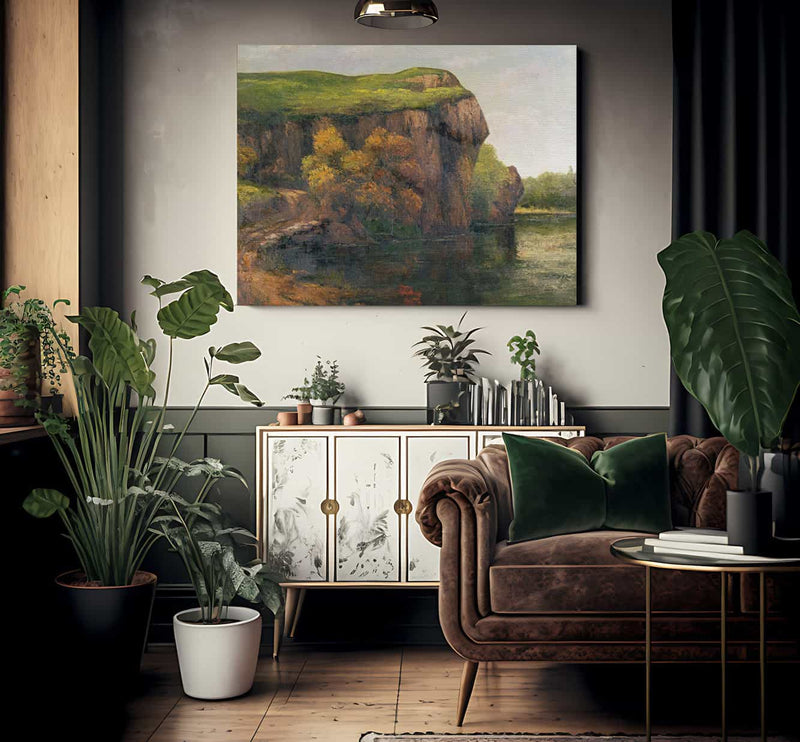 Rocky Cliffs By Jean Desire Gustave Courbet Fine Art Print