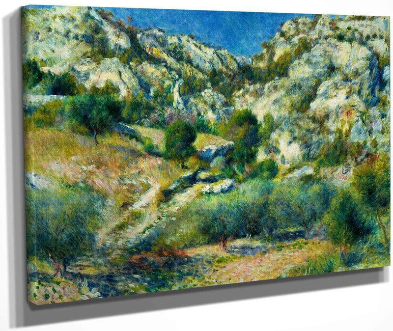 Rocky Crags At L'estaque By Pierre August Renoir Fine Art Print