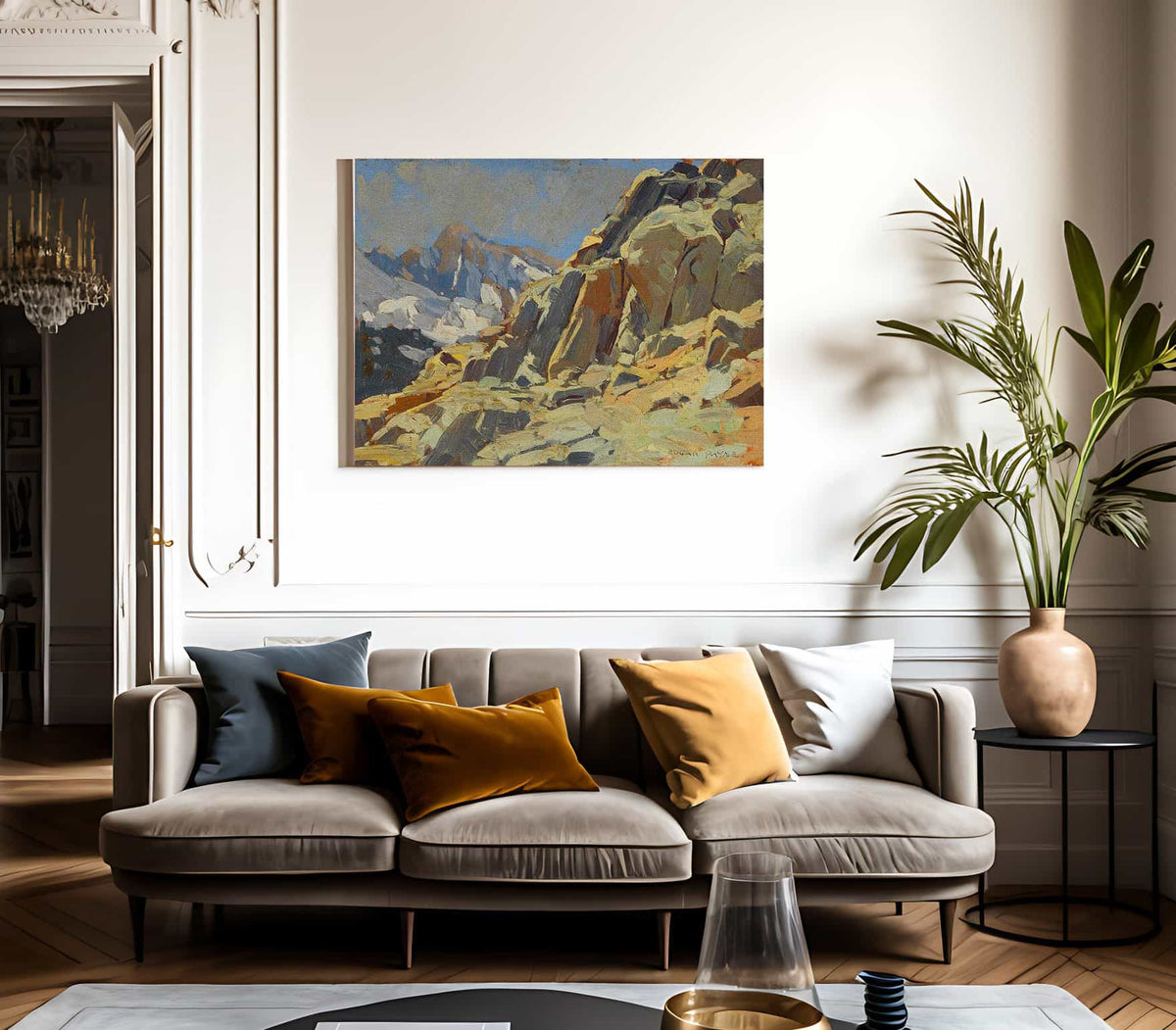 Rocky Crags By Edgar Payne Fine Art Print