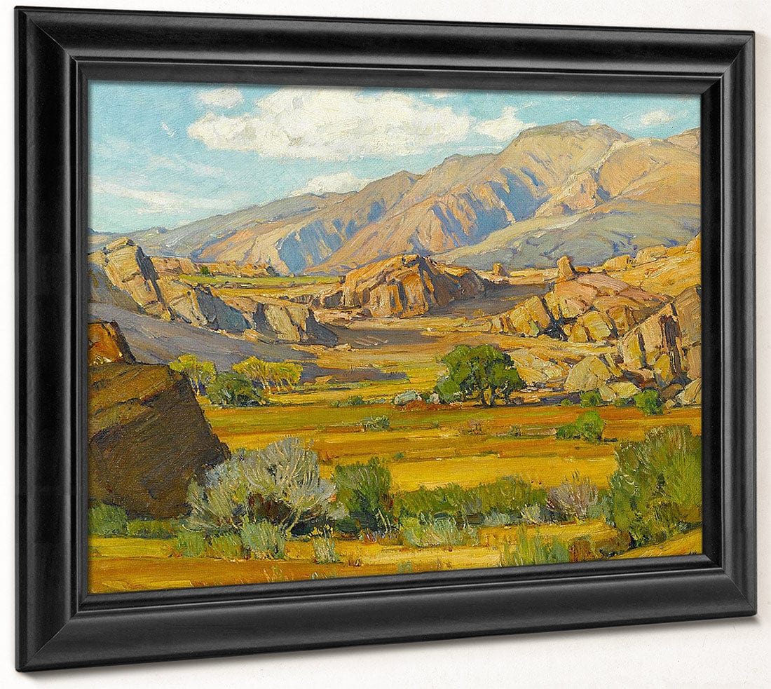 Rocky Desert Mountains By William Wendt Fine Art Print