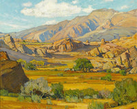 Rocky Desert Mountains By William Wendt Fine Art Print