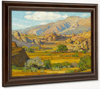 Rocky Desert Mountains By William Wendt Fine Art Print