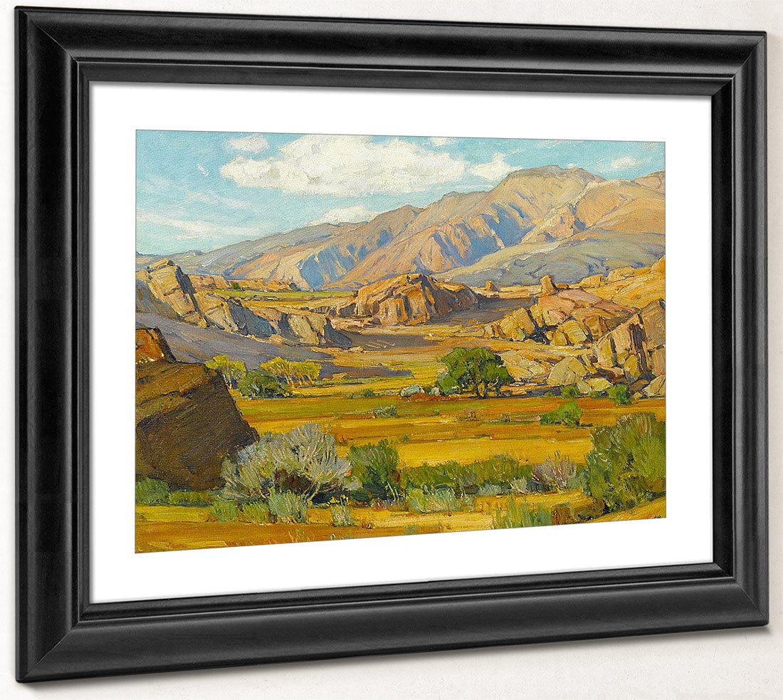 Rocky Desert Mountains By William Wendt Fine Art Print