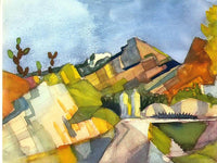 Rocky Landscape By August Macke Fine Art Print