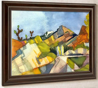 Rocky Landscape By August Macke Fine Art Print