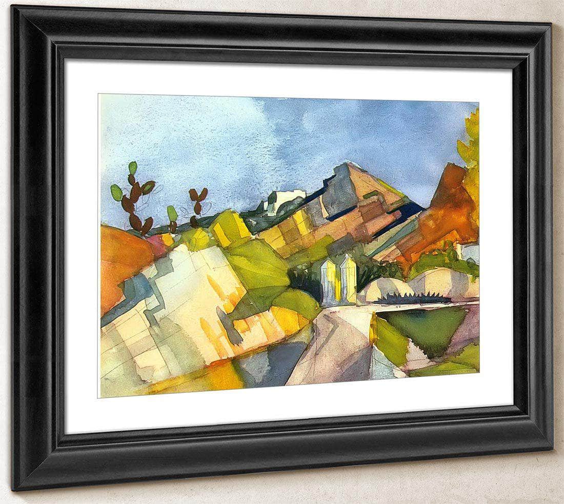Rocky Landscape By August Macke Fine Art Print