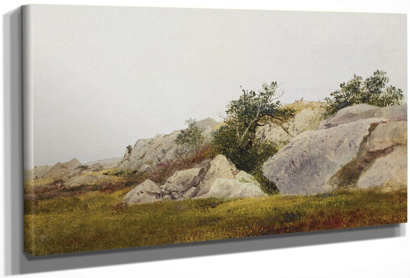 Rocky Landscape By John Frederick Kensett Fine Art Print