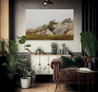 Rocky Landscape By John Frederick Kensett Fine Art Print