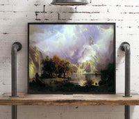 Rocky Mountain Landscape Painting Albert Bierstadt Canvas Art Fine Art Print