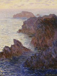 Rocky Point At Port Goulphar By Claude Monet Fine Art Print