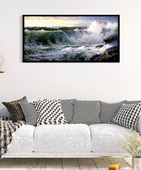 Rocky Surf Off Rhode Island Painting William Trost Richards Canvas Art Fine Art Print