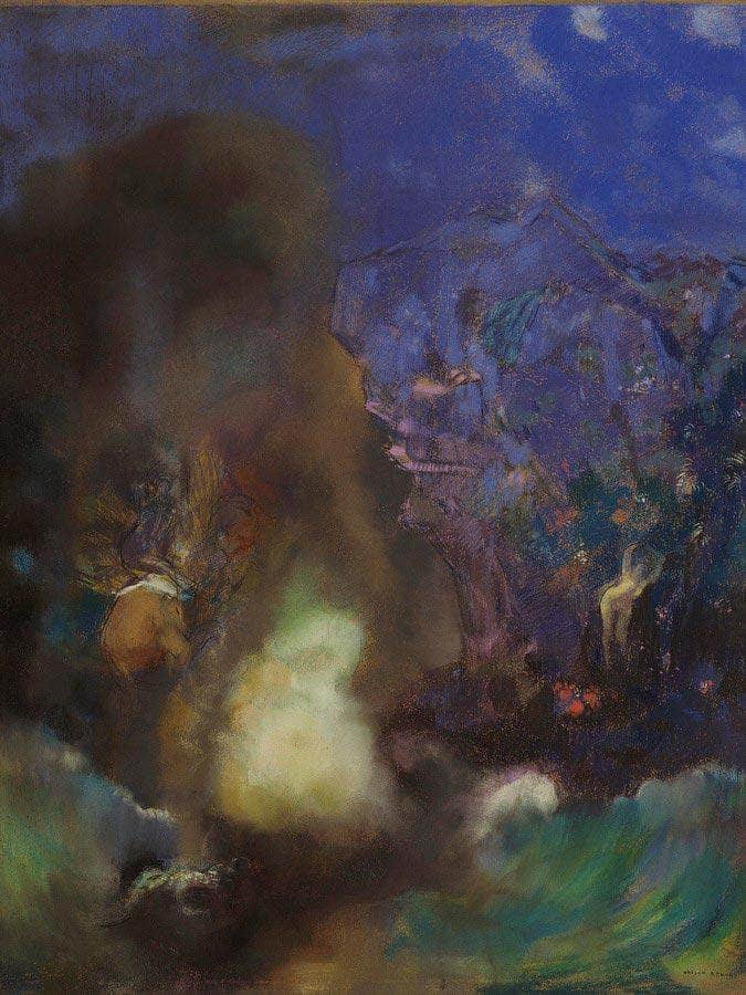 Roger And Angelica By  Redon, Odilon Fine Art Print