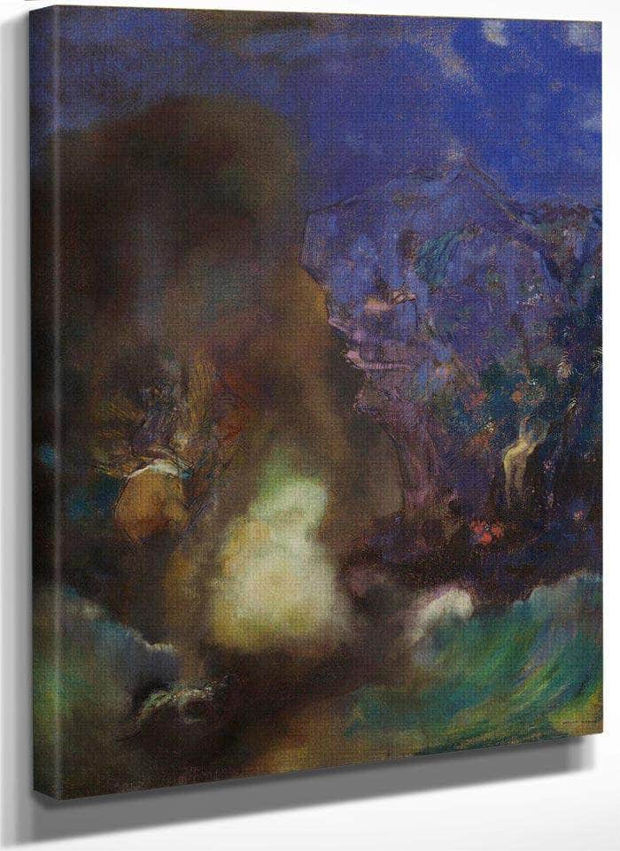 Roger And Angelica By  Redon, Odilon Fine Art Print