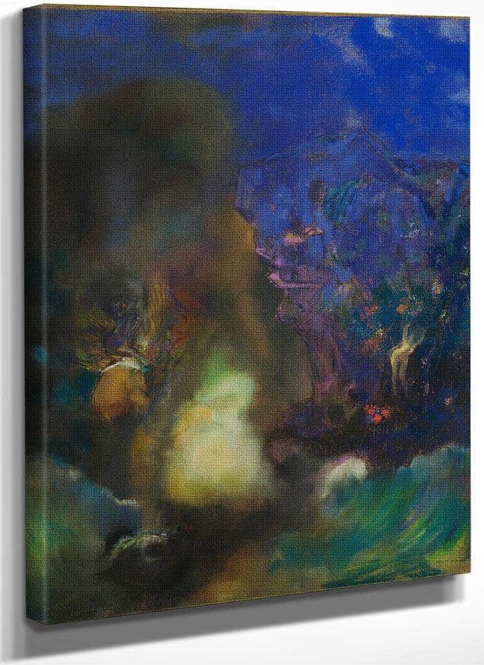 Roger Et Angelica 1910 Pastel 92 7X73Cm Museum Of Modern Art By Odilon Redon Fine Art Print