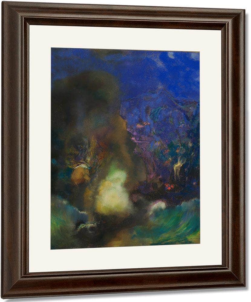 Roger Et Angelica 1910 Pastel 92 7X73Cm Museum Of Modern Art By Odilon Redon Fine Art Print