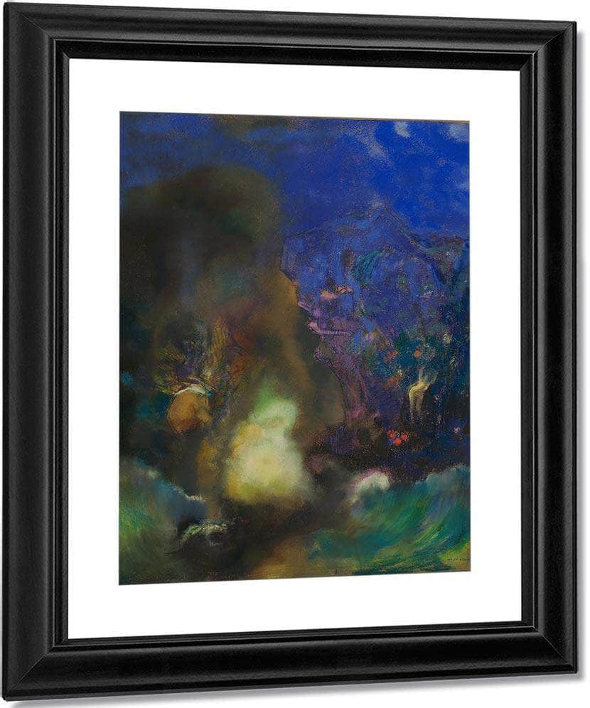 Roger Et Angelica 1910 Pastel 92 7X73Cm Museum Of Modern Art By Odilon Redon Fine Art Print