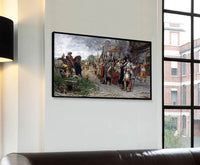 Roll Call After The Pillage Painting Jehan Georges Vibert Canvas Art Fine Art Print