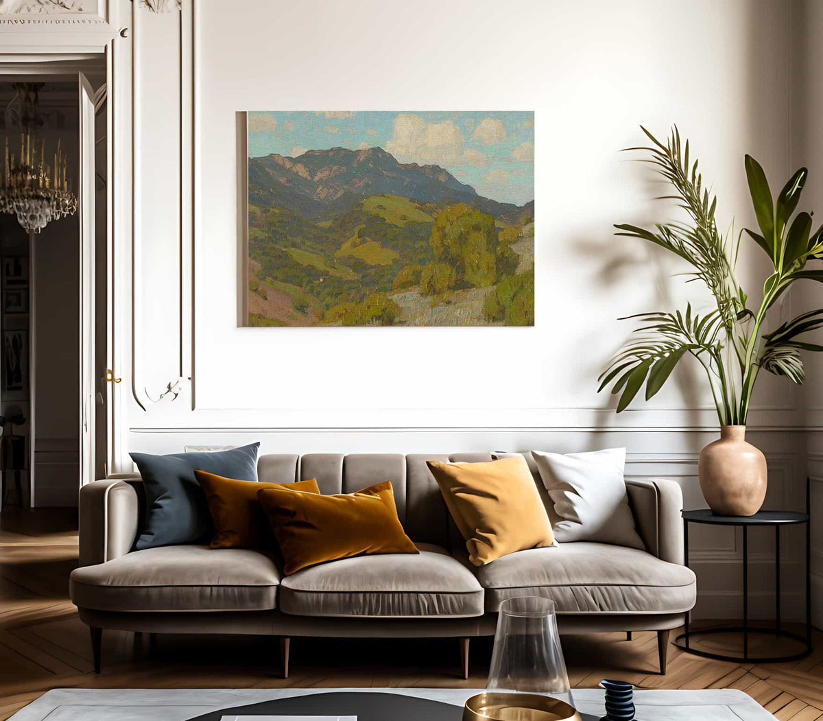 Rolling Hills California 1910 By William Wendt Fine Art Print