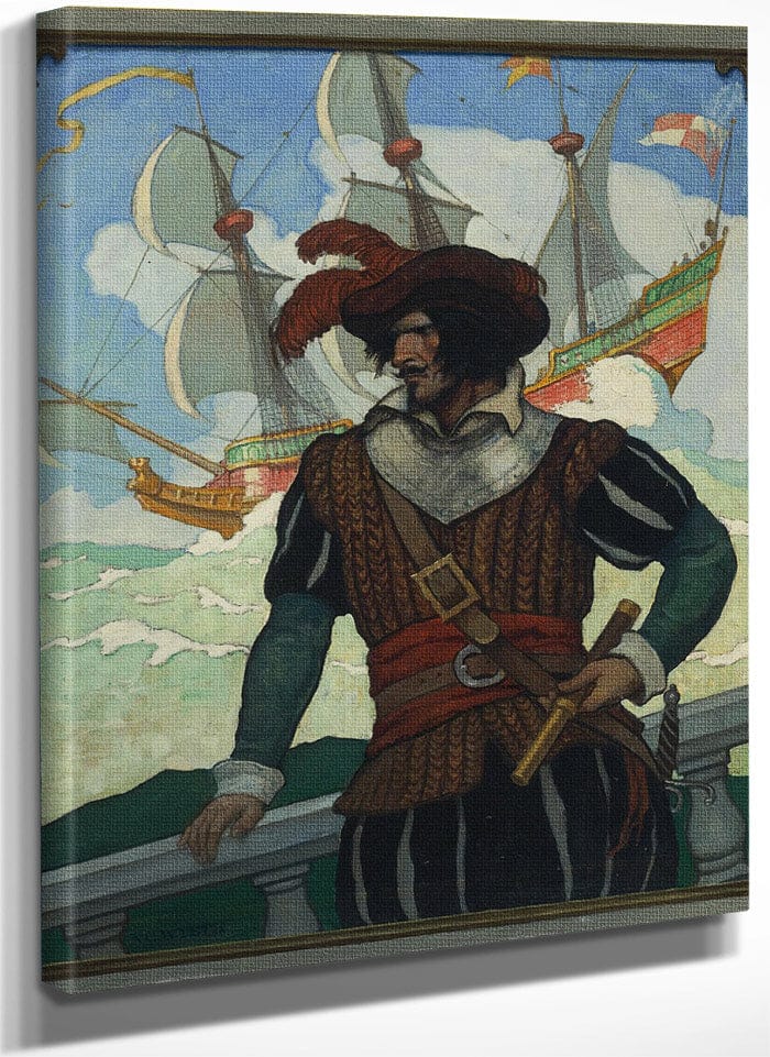 Romance Of Adventure By NC Wyeth Fine Art Print