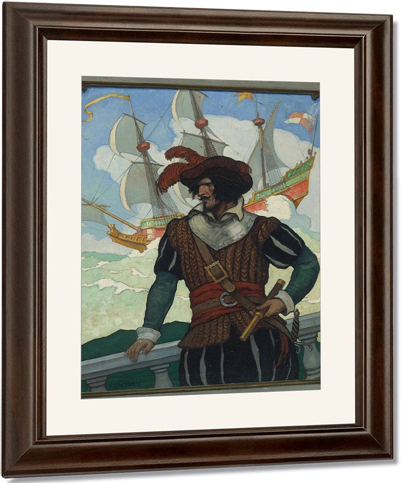 Romance Of Adventure By NC Wyeth Fine Art Print