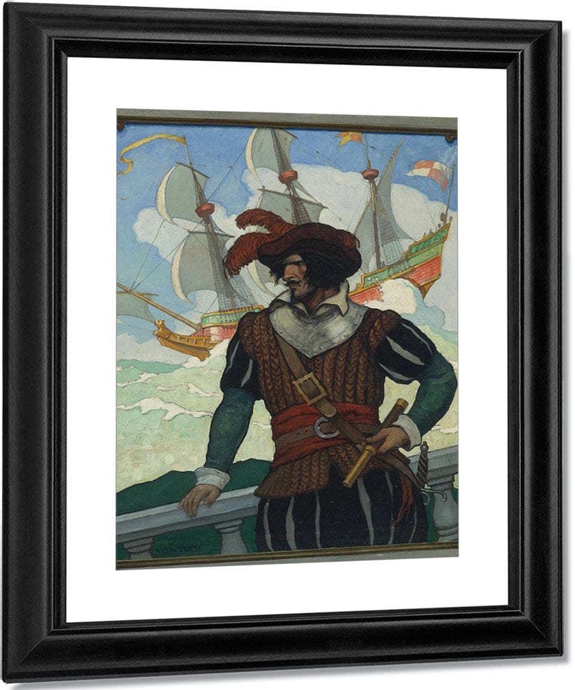 Romance Of Adventure By NC Wyeth Fine Art Print
