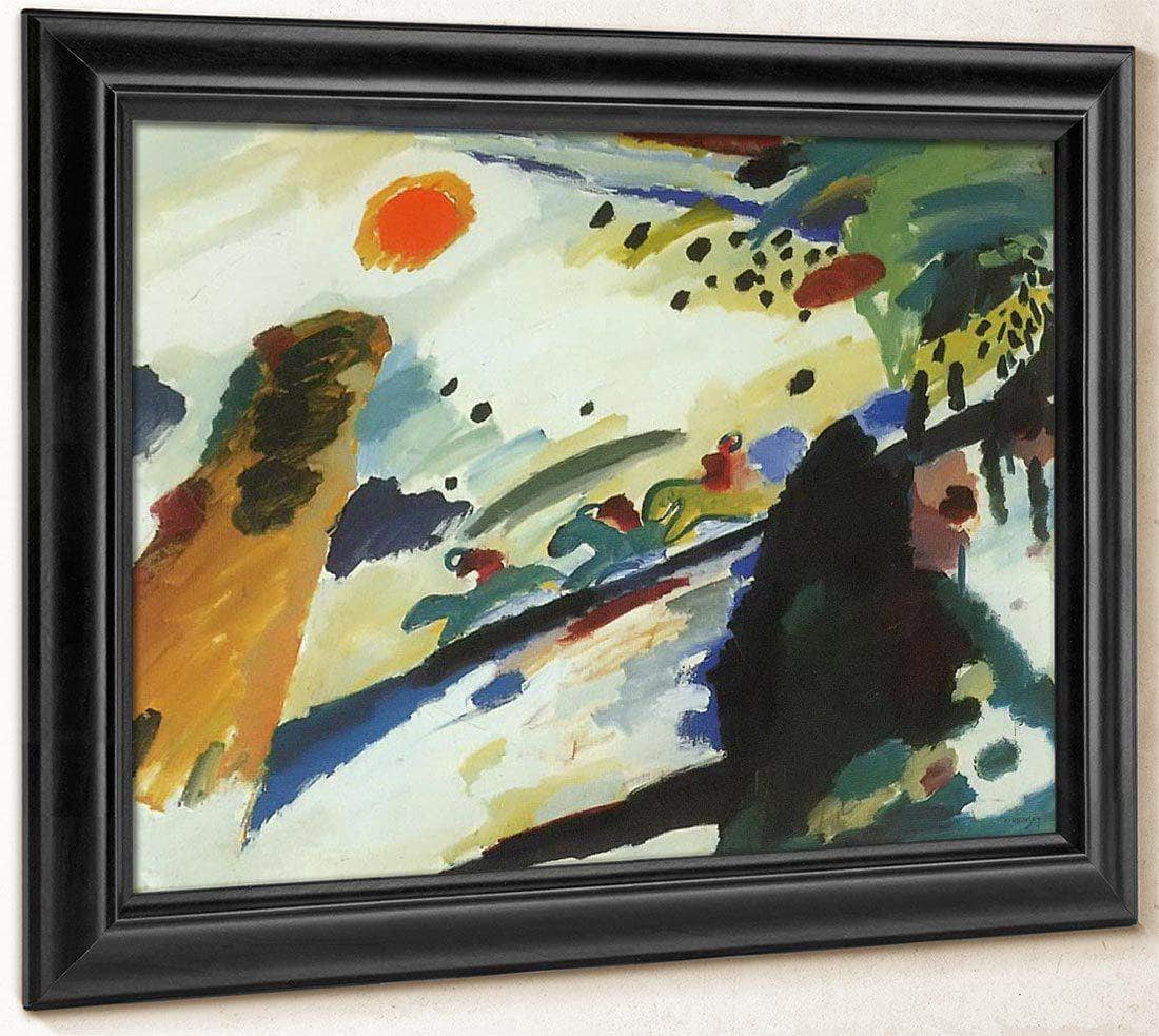 Romantic Landscape 1911 By Wassily Kandinsky Fine Art Print
