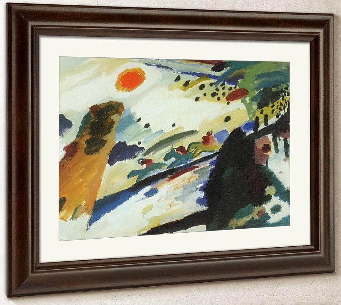 Romantic Landscape 1911 By Wassily Kandinsky Fine Art Print