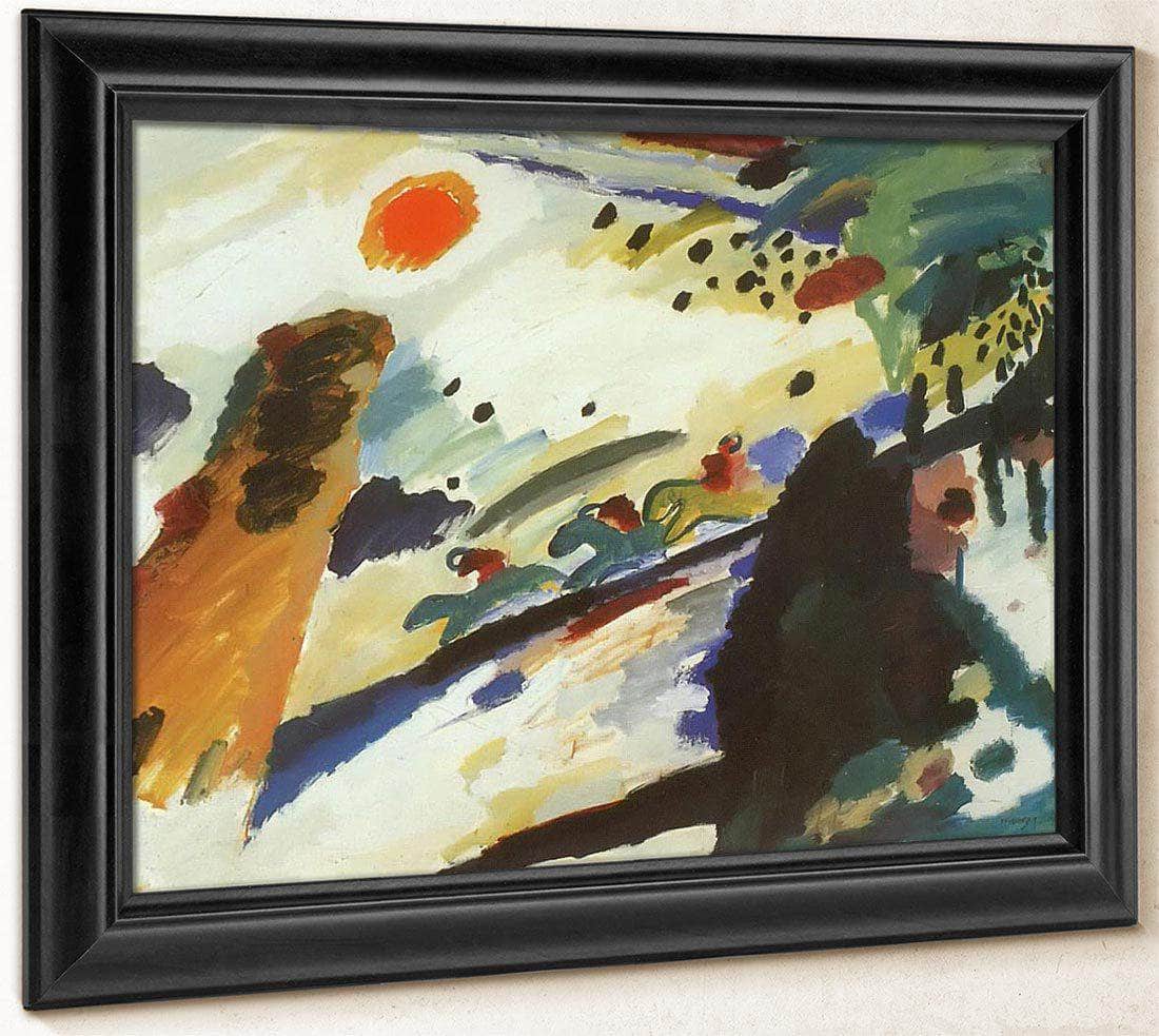 Romantic Landscape By Wassily Kandinsky Fine Art Print