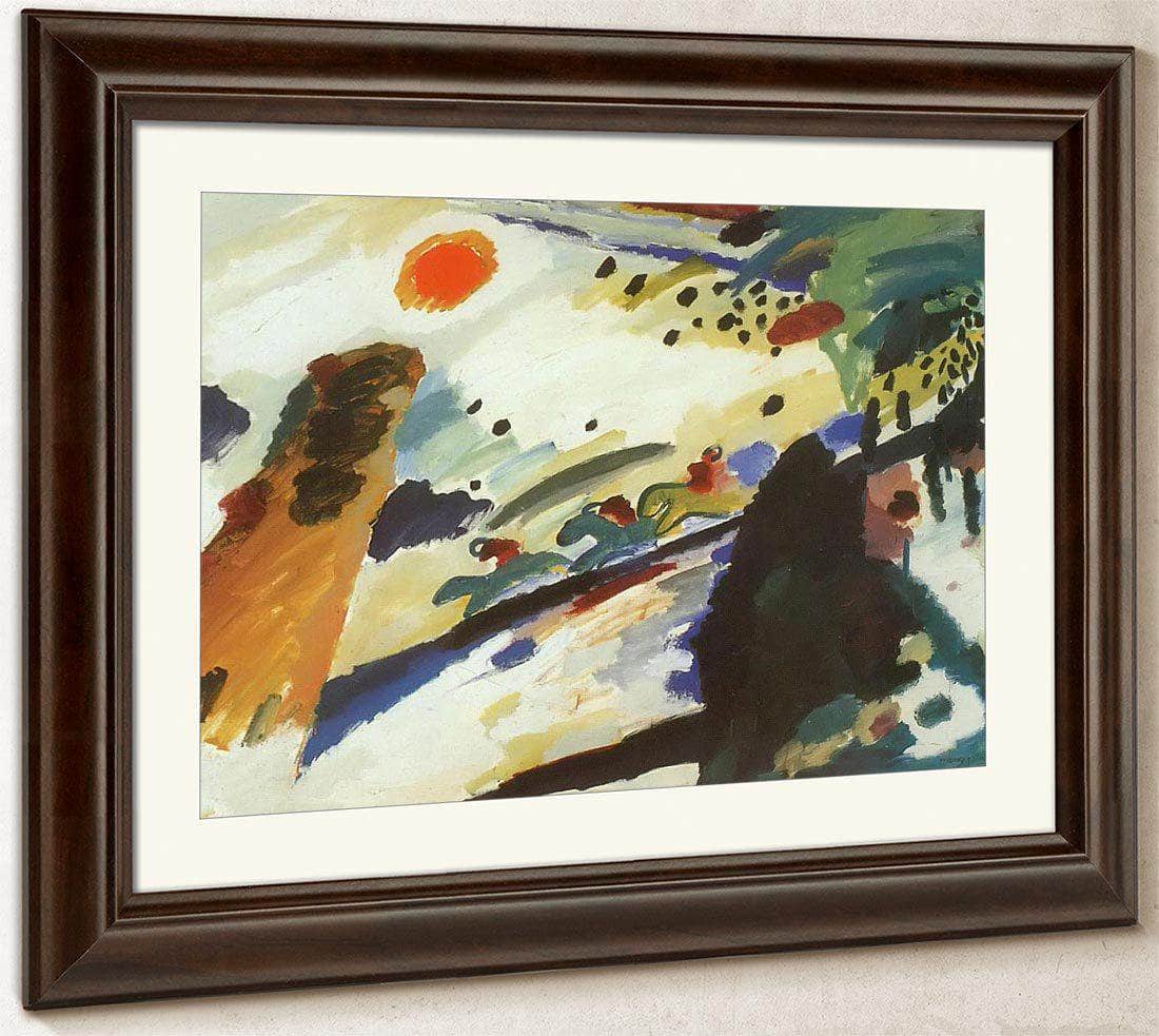Romantic Landscape By Wassily Kandinsky Fine Art Print