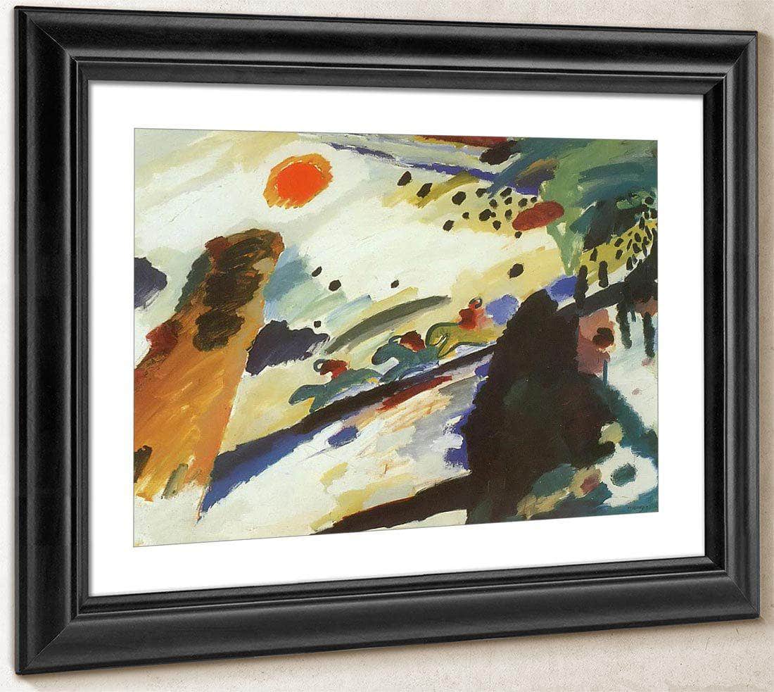 Romantic Landscape By Wassily Kandinsky Fine Art Print