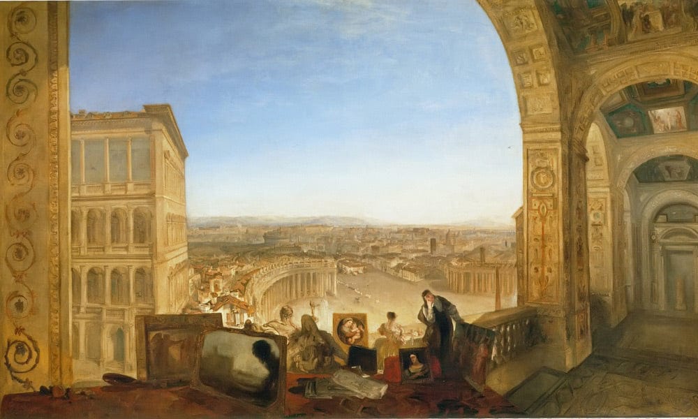 Rome From Vatican By Jwm Turner Fine Art Print