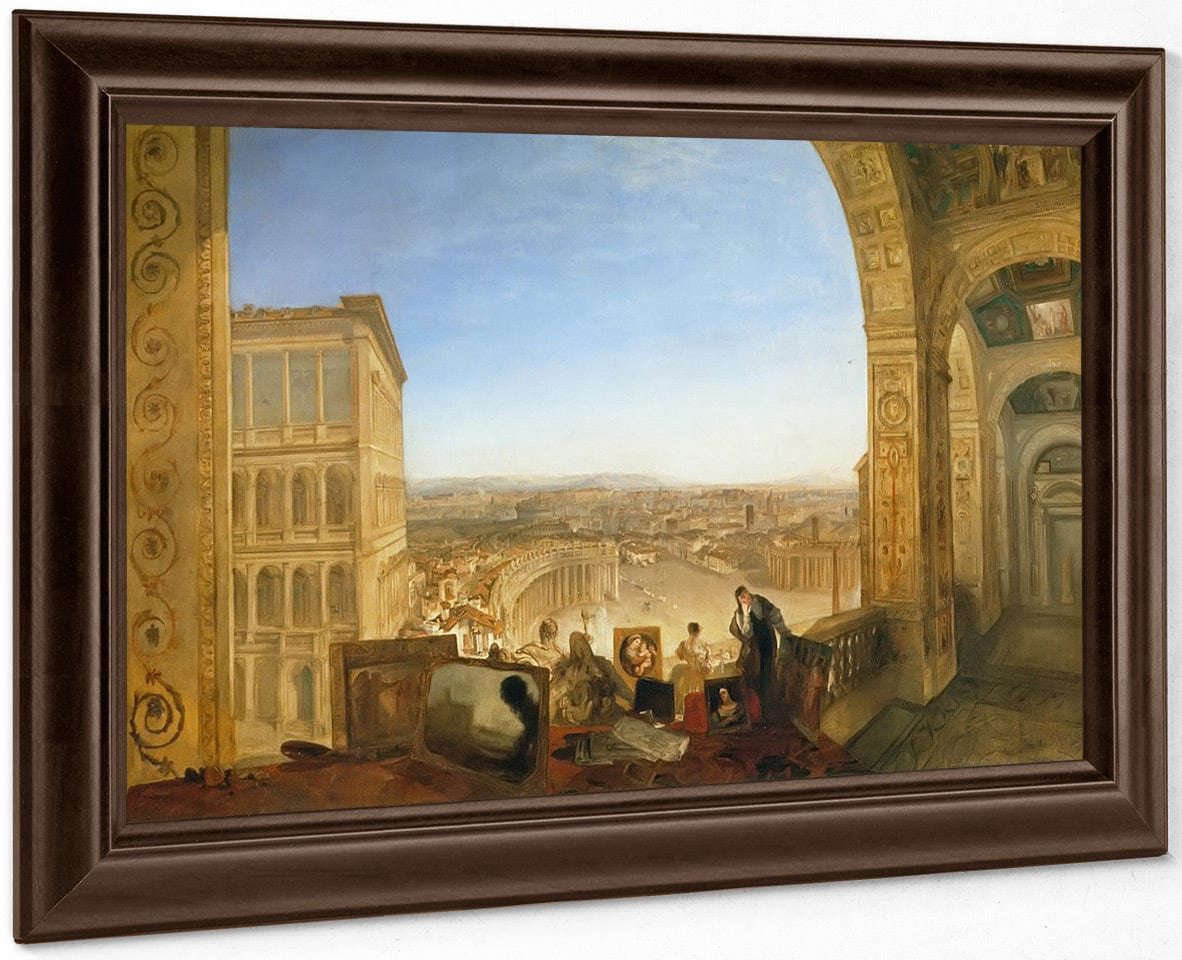 Rome From Vatican By Jwm Turner Fine Art Print