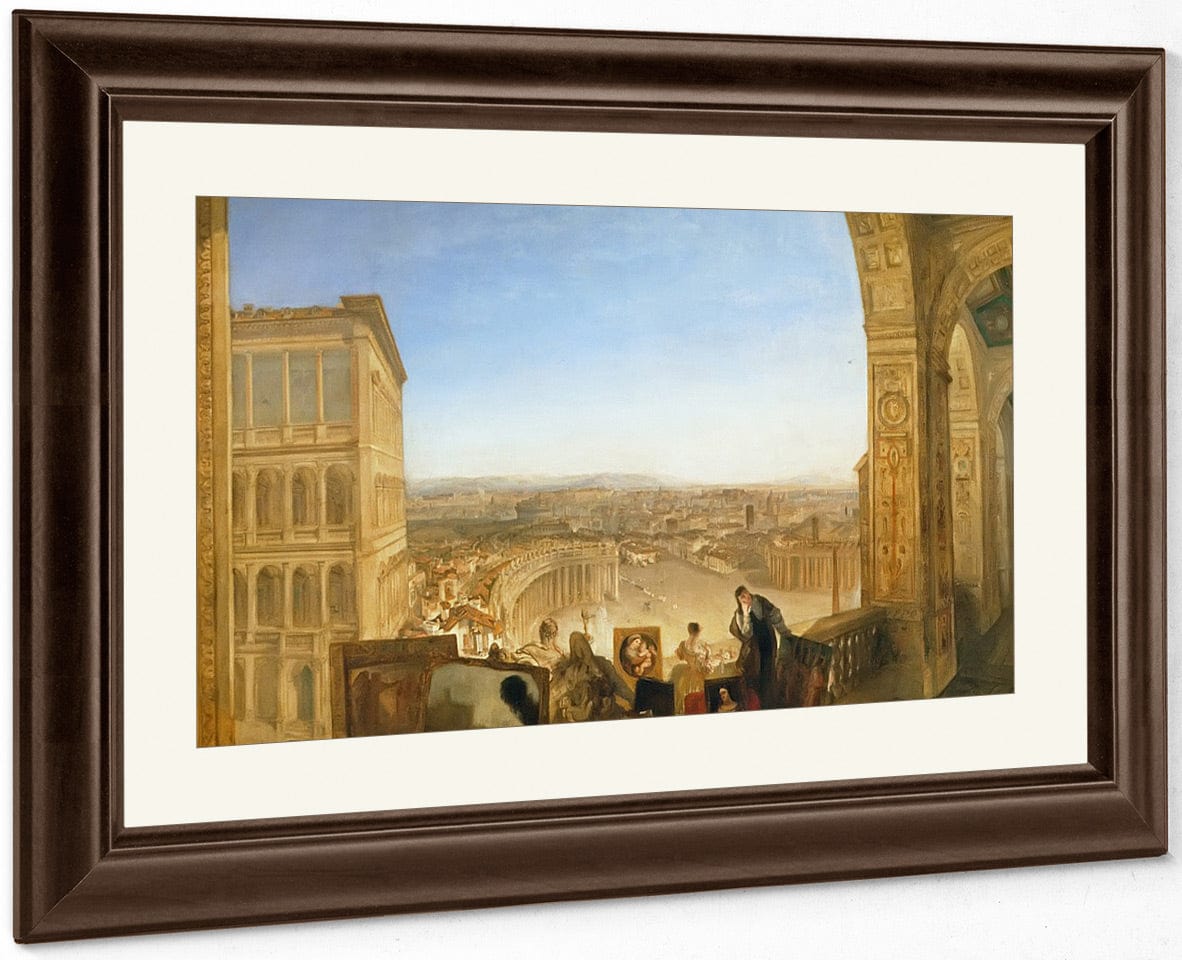 Rome From Vatican By Jwm Turner Fine Art Print
