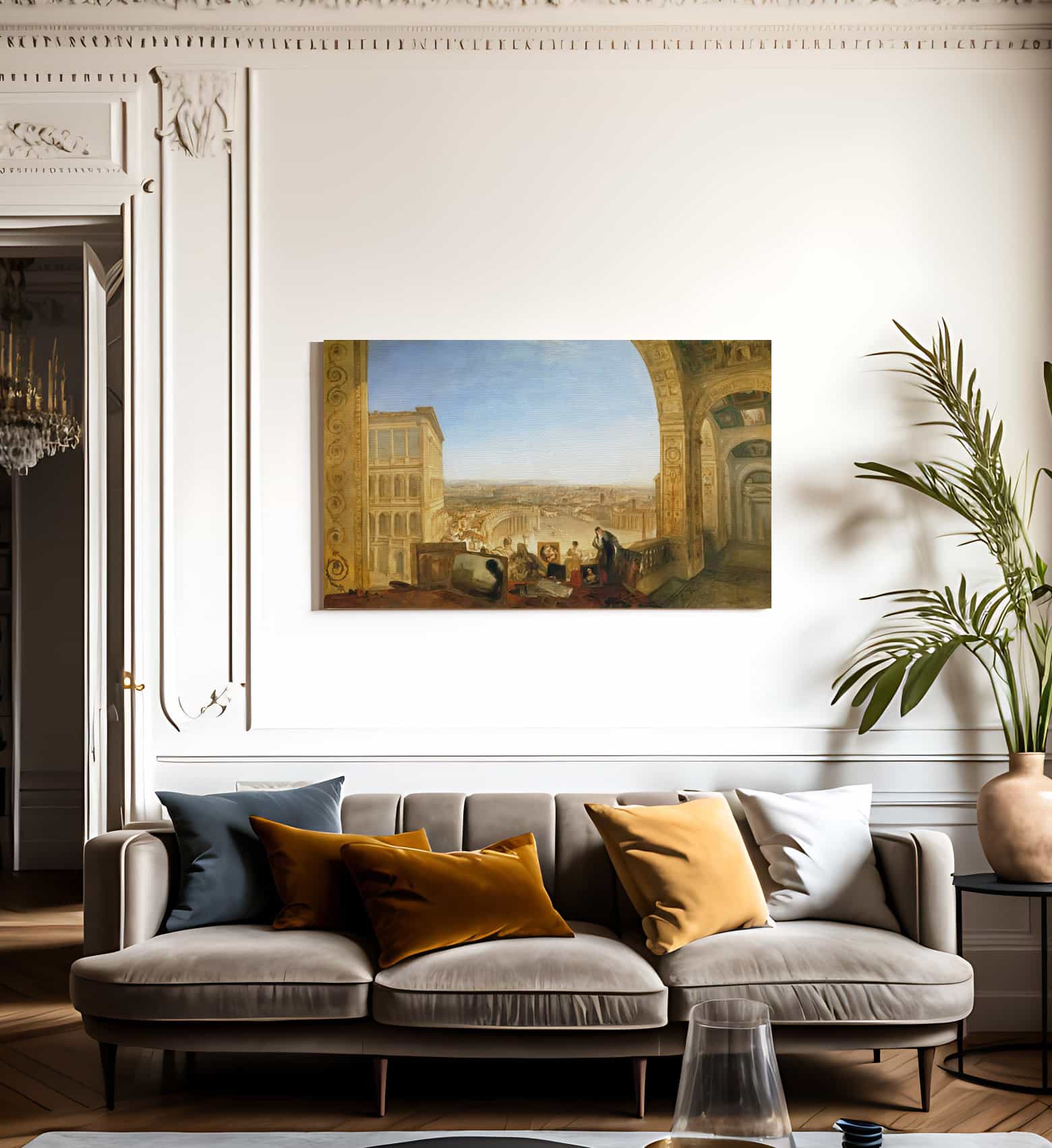 Rome From Vatican By Jwm Turner Fine Art Print