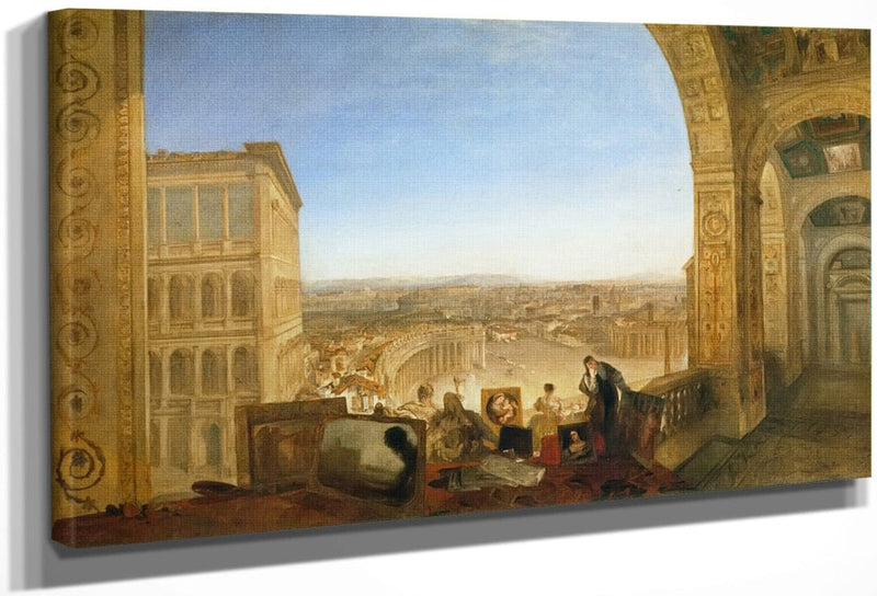 Rome From Vatican By Jwm Turner Fine Art Print