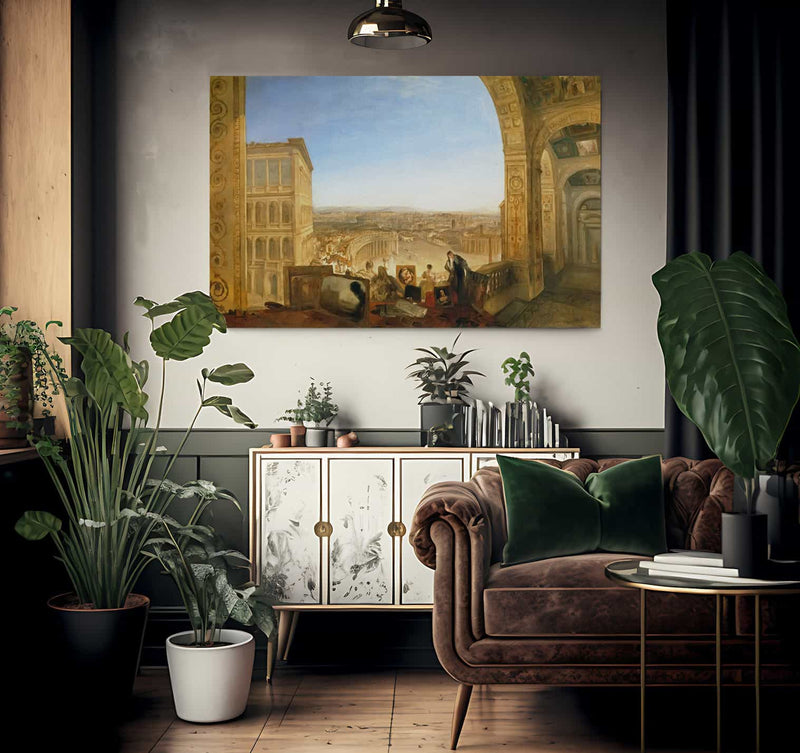 Rome From Vatican By Jwm Turner Fine Art Print