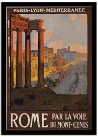 Rome  Vintage Poster Fine Art Print