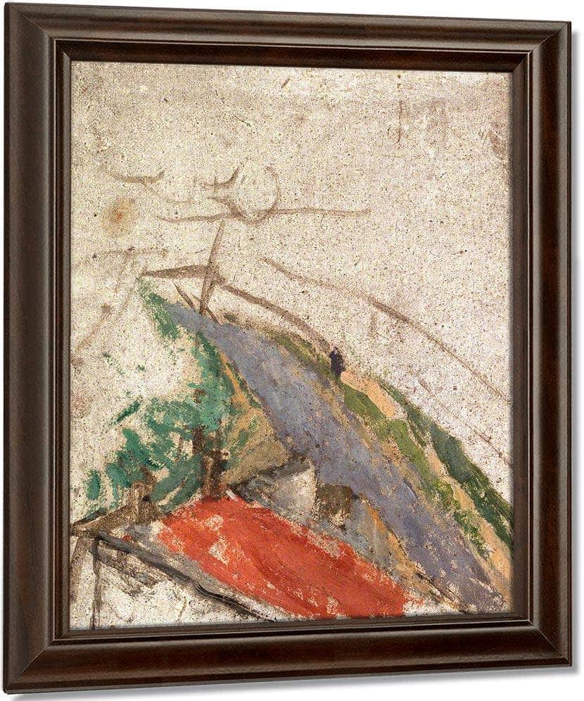 Rooftop And Lane View From The Artist 1039 S Studio 1920 By Gwendolen Mary John Fine Art Print