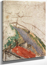 Rooftop And Lane View From The Artist 1039 S Studio 1920 By Gwendolen Mary John Fine Art Print