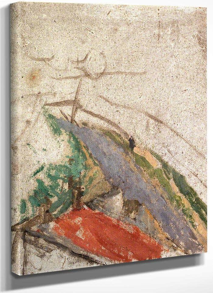 Rooftop And Lane View From The Artist 1039 S Studio 1920 By Gwendolen Mary John Fine Art Print