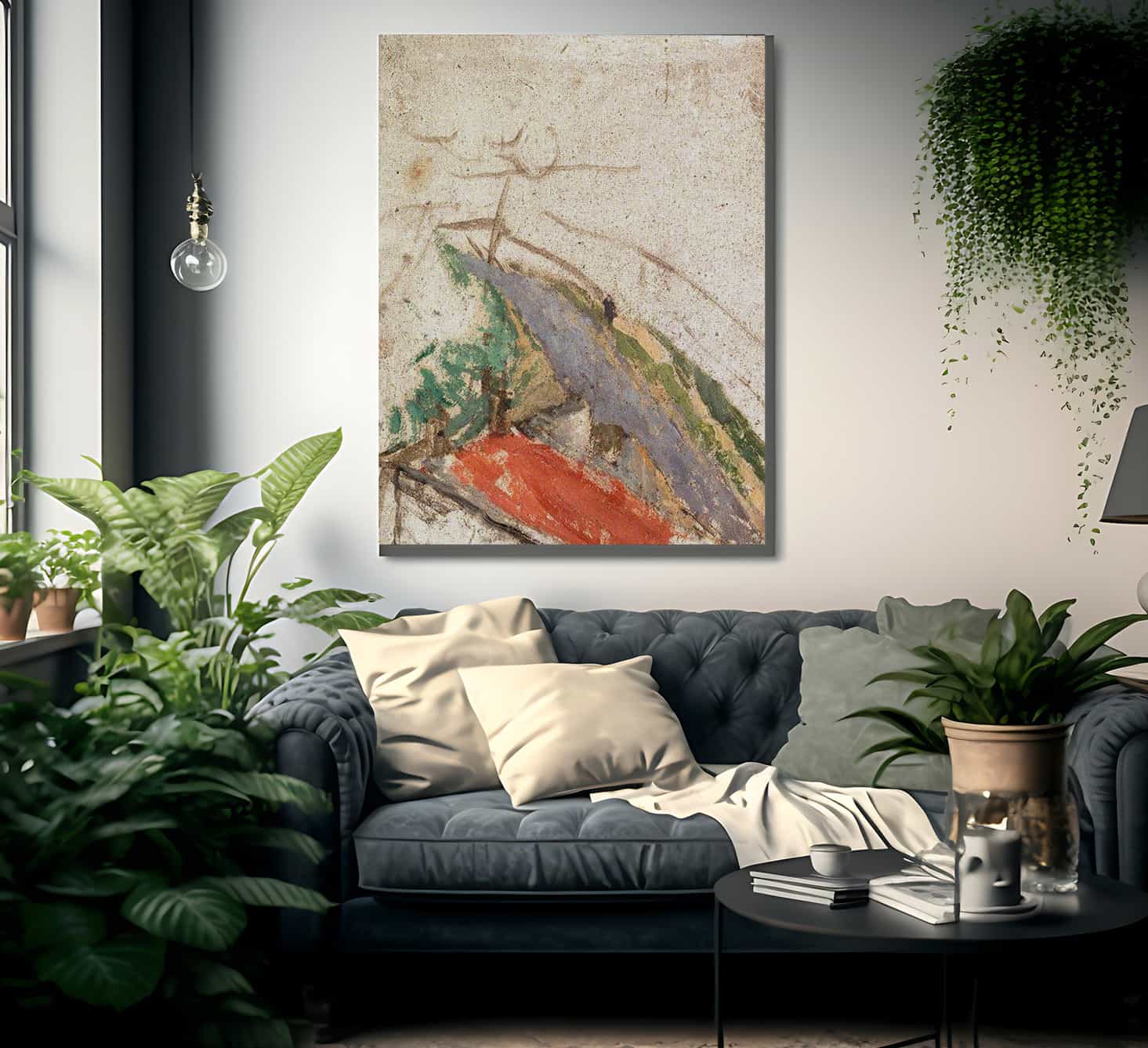 Rooftop And Lane View From The Artist 1039 S Studio 1920 By Gwendolen Mary John Fine Art Print