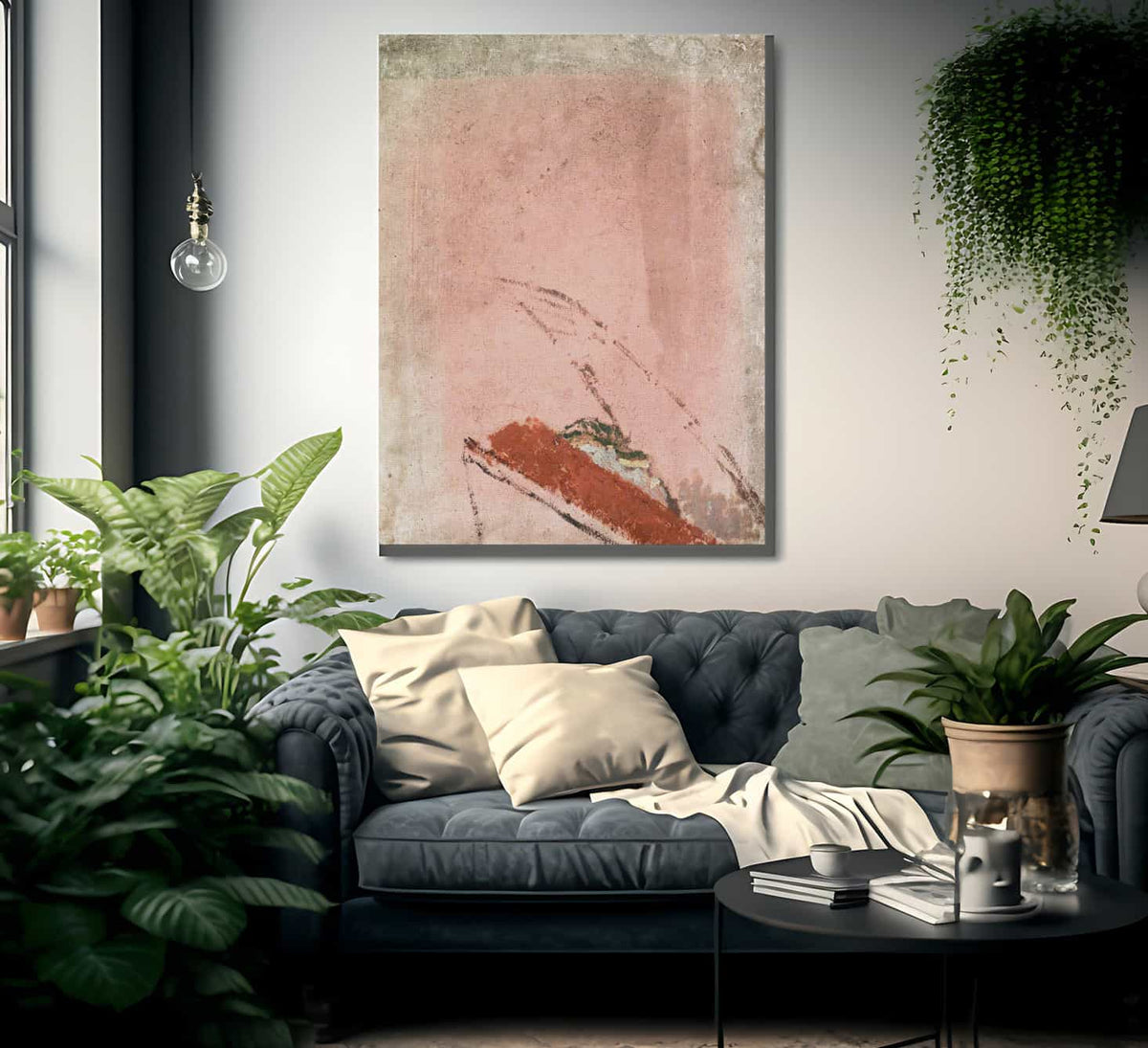 Rooftop And Pathway View From The Artist 1039 S Studio 1920 By Gwendolen Mary John Fine Art Print