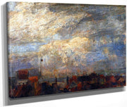 Rooftops Of Ostend By James Ensor Fine Art Print