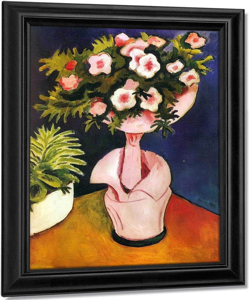 Rose Azalea Ii By August Macke Fine Art Print