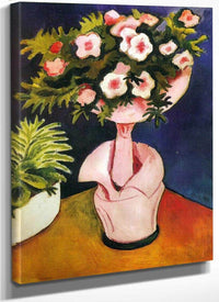 Rose Azalea Ii By August Macke Fine Art Print
