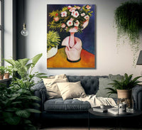 Rose Azalea Ii By August Macke Fine Art Print