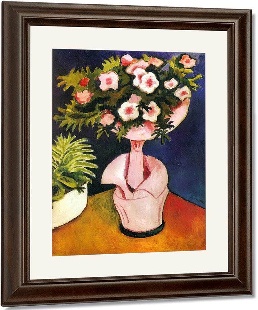 Rose Azalea Ii By August Macke Fine Art Print